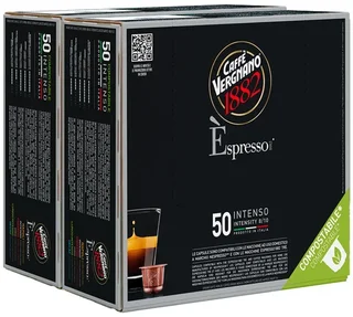 100 kapsułek kompatybilnych z systemem Nespresso* Original, smak Espresso Intenso – CAFFE VERGNANO.