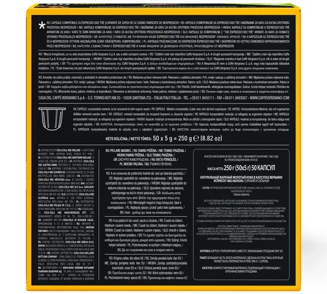 100 kapsułek kompatybilnych z Nespresso* Original Napoli - CAFFE VERGNANO