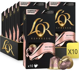 100 capsule compatibili con Nespresso* Original Or Rose - CARTE NOIRE