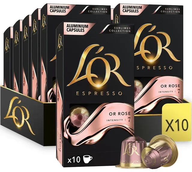 100 capsule compatibili con Nespresso* Original Or Rose - CARTE NOIRE