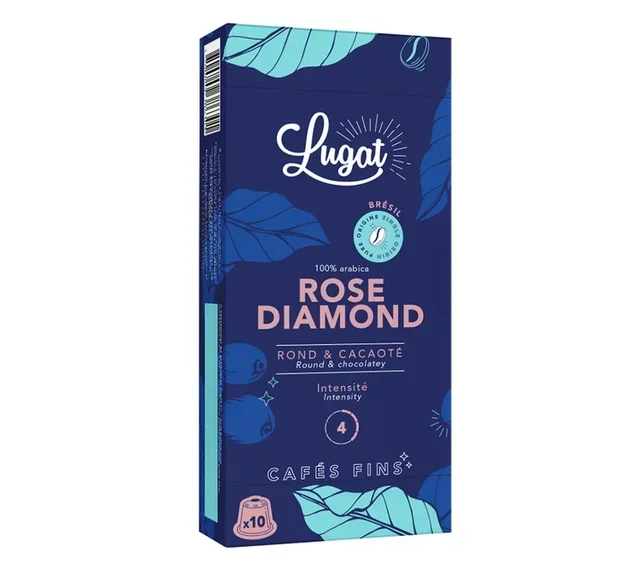 100 kapsułek kompatybilnych z Nespresso* Original Rose Diamond - LUGAT