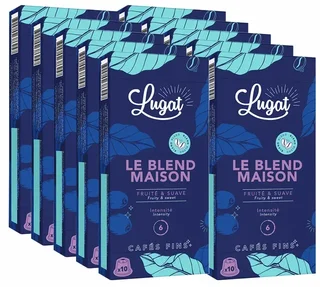 100 kapslar kompatibla med Nespresso* Original Husblandningen för proffs - Lugat