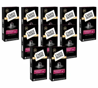 100 Capsule CARTE NOIRE Compatibili Nespresso* Original Espresso Intenso n.9
