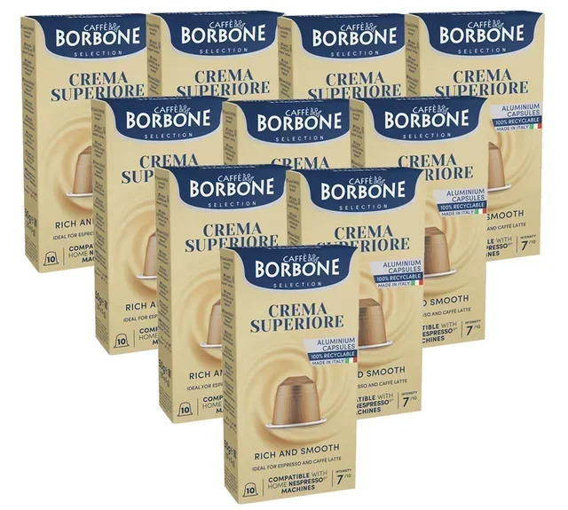 100 Crema Superior capsules Nespresso® compatible - Caffè Borbone