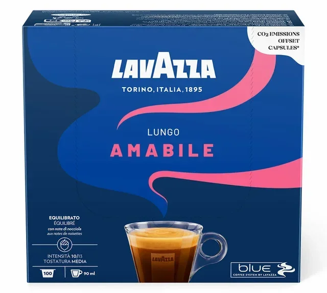 100 Lungo Capsules BLUE AMABILE - LAVAZZA