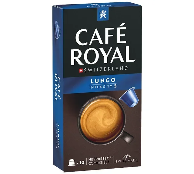 100 kapsułek kompatybilnych z systemem Nespresso* Lungo – CAFÉ ROYAL