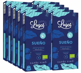 100 LUGAT Sueno Deca Bio kapsula, kompatibilne sa Nespresso* Original, organske bezkoofeinske, profesionalne