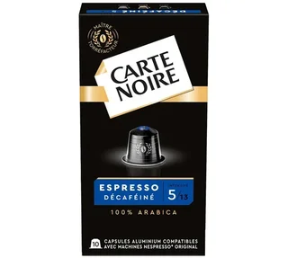 100 kompatybilnych kapsułek Nespresso* Original Espresso Bezkofeinowa - CARTE NOIRE