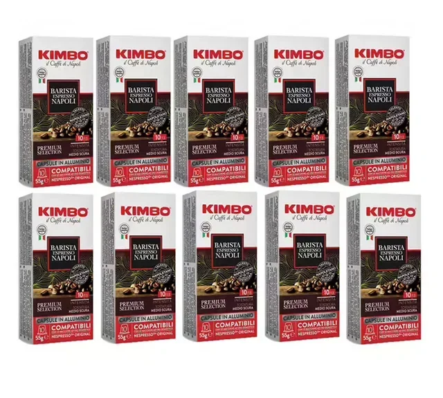 100 Kapsułek Kompatybilnych z Nespresso* Original Espresso Barista Napoli - KIMBO