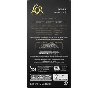 100 Nespresso* Original kompatibilis kapszula Espresso Forza - L'OR ESPRESSO