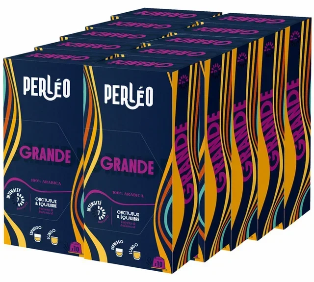 100 capsule compatibili con Nespresso* Original, formato Grande, per uso professionale – PERLÉO