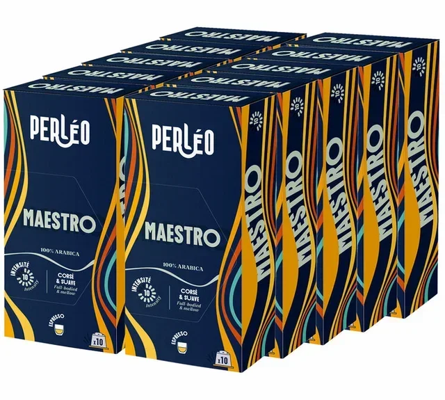 100 capsule compatibili con Nespresso* Original per uso professionale, linea Maestro – PERLÉO