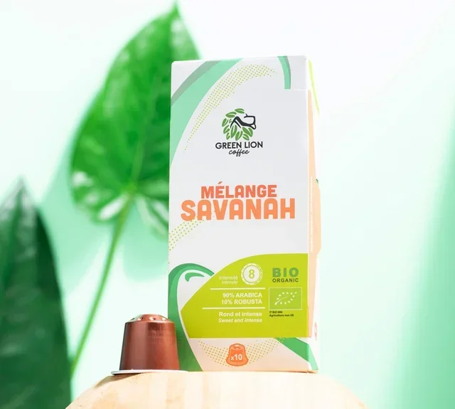 100 Nespresso* Original Compatible Capsules Le Mélange Savannah Organic - GREEN LION COFFEE