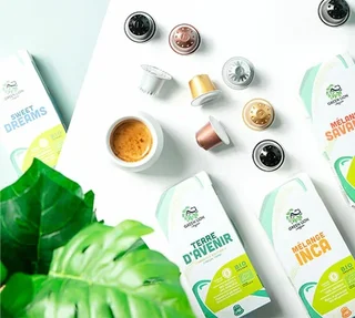 100 Nespresso* Original Compatible Capsules Terre d'avenir Organic Fair Trade Pro Pack - GREEN LION COFF