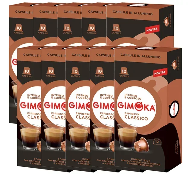100 комада професионалних капсула GIMOKA Espresso Classico за Nespresso* Original