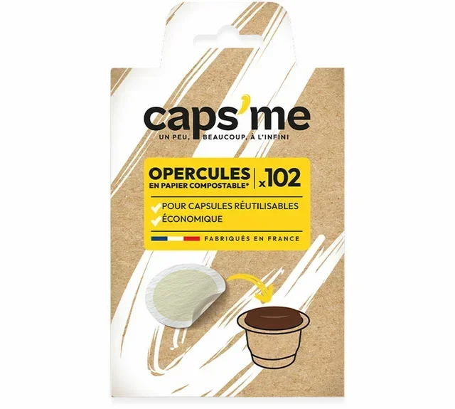 102 coperchi CAPS ME per capsule ricaricabili compatibili Nespresso* Original