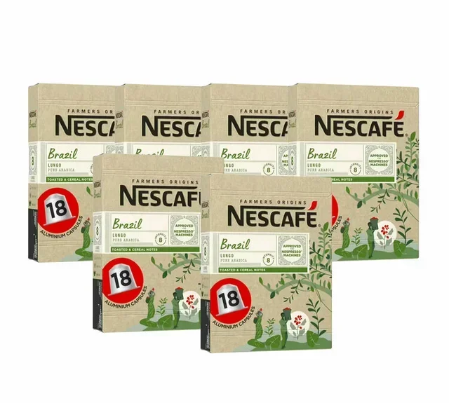 108 capsules compatible Nespresso* Original Brazil - NESCAFE FARMERS ORIGINS