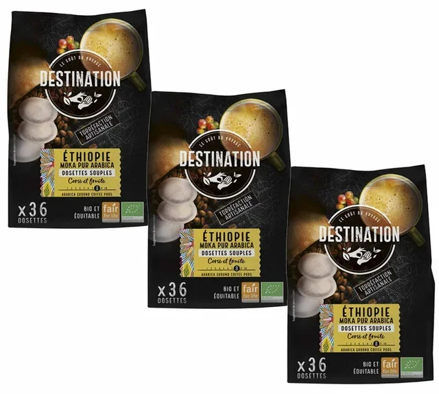 108 Organic Soft Pods Ethiopia Moka - DESTINATION