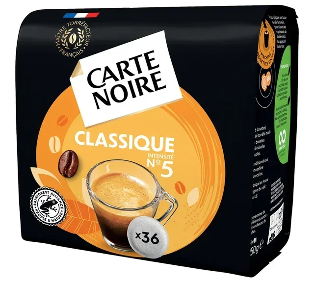 108 μαλακές κάψουλες Carte Noire No. 5 Classic - Συμβατές Senseo