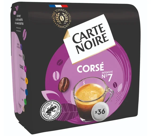 108 μαλακές κάψουλες καφέ CARTE NOIRE Νο. 6 Corsé