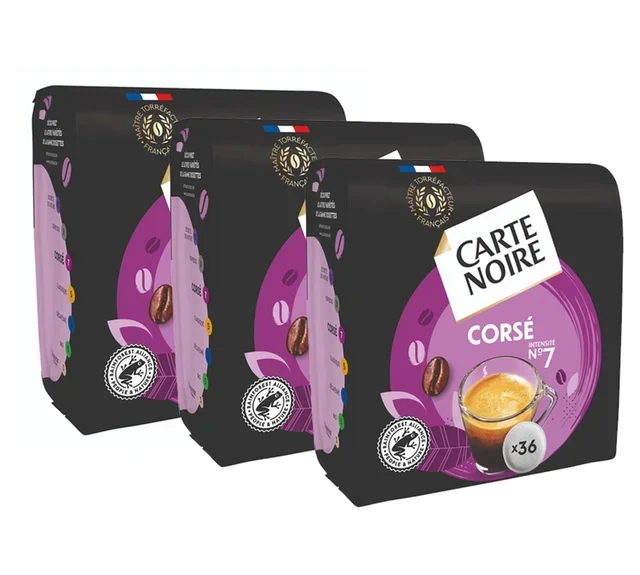 108 μαλακές κάψουλες καφέ CARTE NOIRE Νο. 6 Corsé