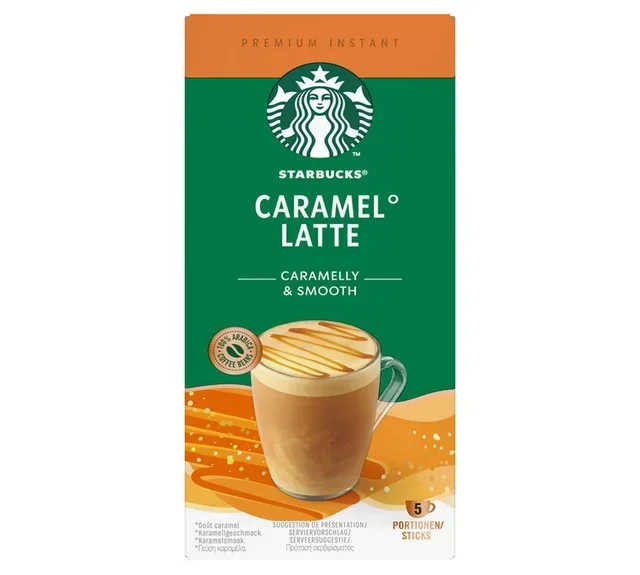 115 г – Разтворимо кафе – Лате карамел – STARBUCKS