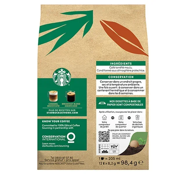 12 Κάψουλες Breakfast Blend Americano - Nescafe® Dolce Gusto® - NEO Starbucks