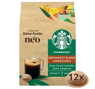 12 Κάψουλες Breakfast Blend Americano - Nescafe® Dolce Gusto® - NEO Starbucks