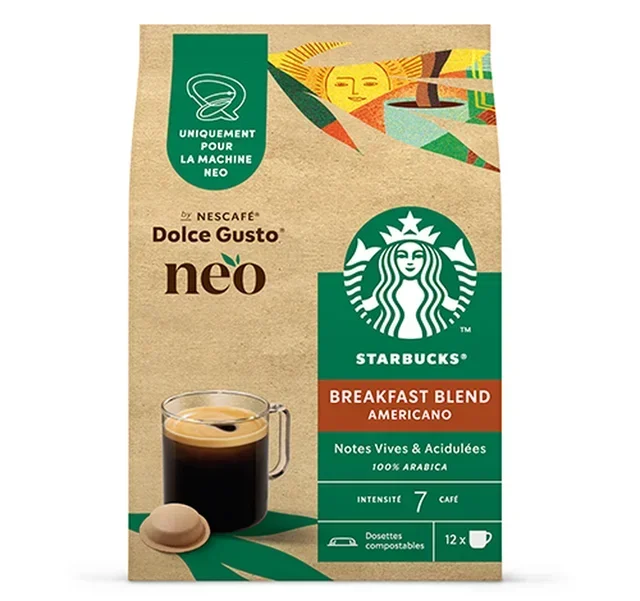 12 Κάψουλες Breakfast Blend Americano - Nescafe® Dolce Gusto® - NEO Starbucks