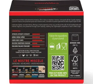 CAFFE VERGNANO kapszula (12 db) – Nescafé* Dolce Gusto* Cremoso kompatibilis