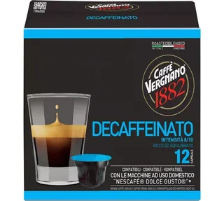 CAFFE VERGNANO 12 db koffeinmentes kapszula – Nescafé* Dolce Gusto* kompatibilis