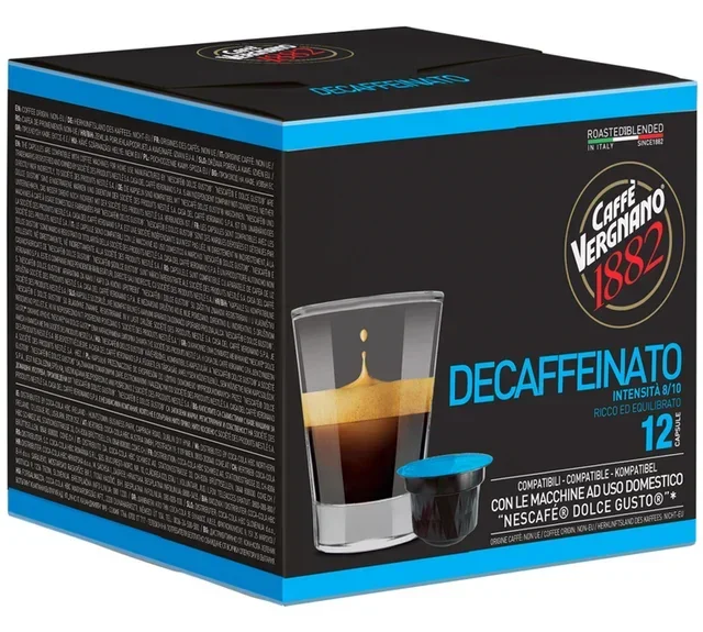 CAFFE VERGNANO 12 db koffeinmentes kapszula – Nescafé* Dolce Gusto* kompatibilis