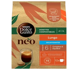 12 cápsulas Dolce Gusto® Neo - Lungo descafeinado - NEO de NESCAFÉ DOLCE GUSTO®