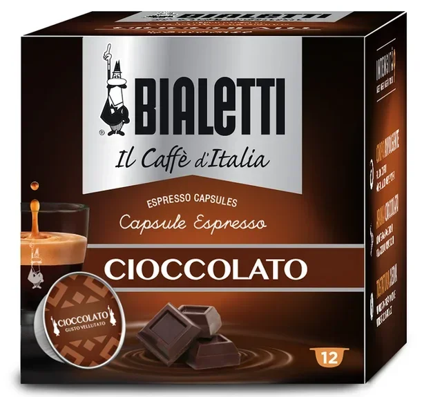 12 капсула Bialetti Mokespresso Cioccolato, кафа са чоколадом