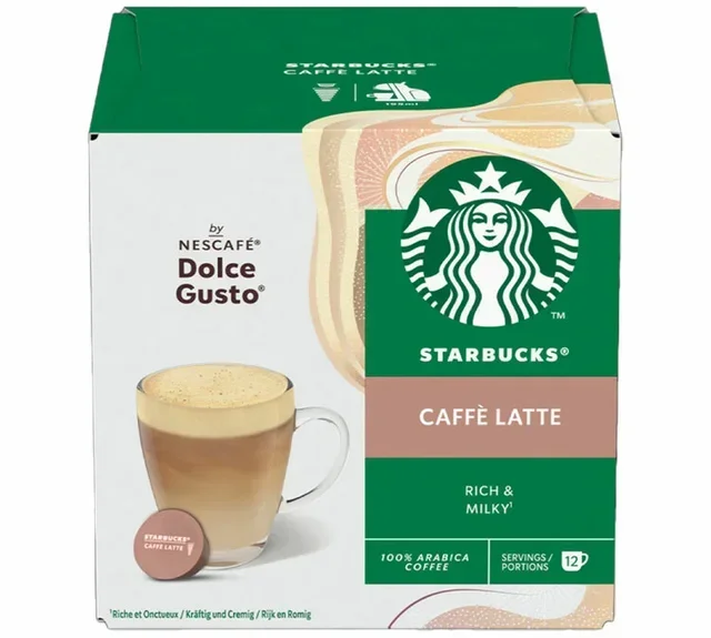 12 kompatibilis kapszula Nescafé* Dolce Gusto* Caffè Latte – STARBUCKS