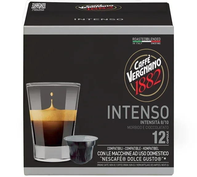 12 kpl Vergnano Intenso -kapselia Nescafe® Dolce Gusto® -laitteisiin – CAFFE VERGNANO