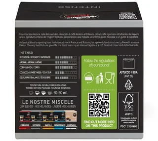 12 db Vergnano Intenso kapszula Nescafe® Dolce Gusto® készülékekhez – CAFFE VERGNANO