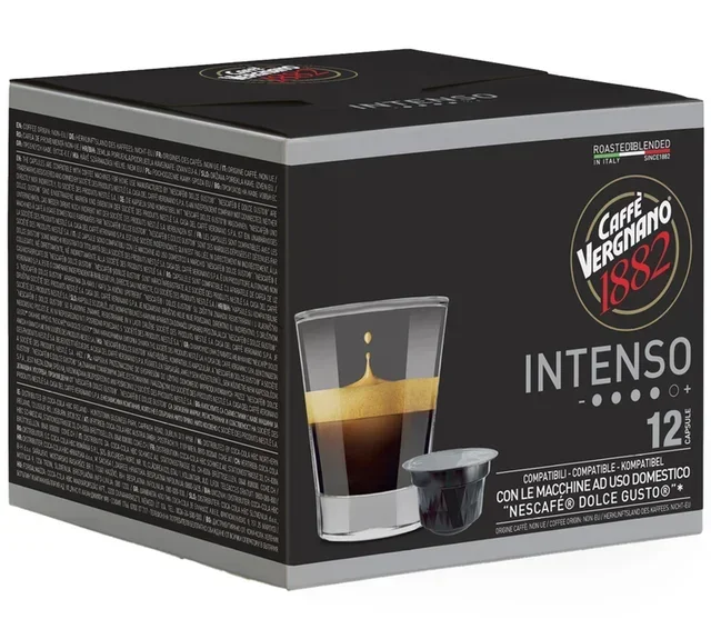12 kpl Vergnano Intenso -kapselia Nescafe® Dolce Gusto® -laitteisiin – CAFFE VERGNANO