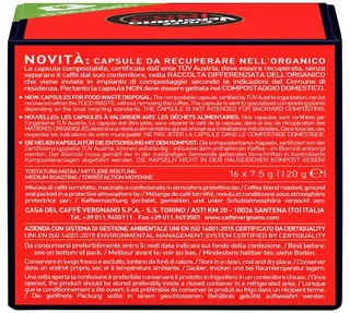 128 Composteerbare capsules compatibel met A Modo Mio Lavazza Cremoso - CAFFE VERGNANO