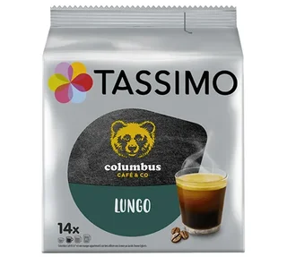 14 dosettes Columbus Lungo - TASSIMO