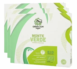 150 db Monte Verde Bio Fair Trade kapszula Nespresso* Pro-hoz – GREEN LION COFFEE