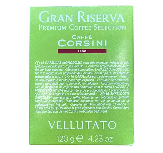16 капсули Gran Riserva Vellutato за A Modo Mio® система – Corsini