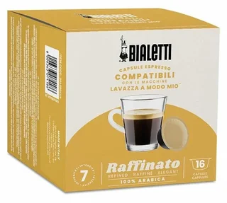 16 Cápsulas Bialetti Raffinato - Compatibles Lavazza A Modo Mio