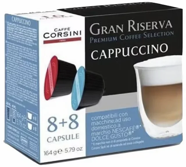 16 db CORSINI Cappuccino kapszula – Nescafé* Dolce Gusto* kompatibilis