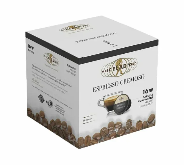 16 db Miscela d'Oro kapszula Nescafé* Dolce Gusto* Espresso Cremoso kompatibilis