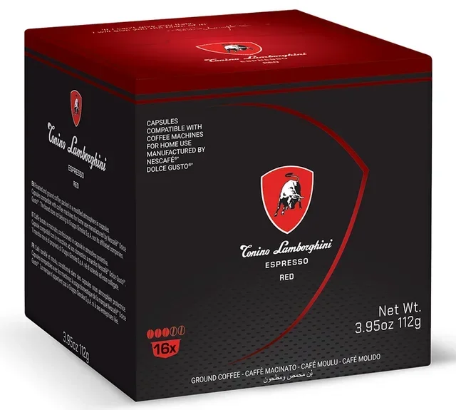 16 capsules Nescafé* Dolce Gusto* Espresso Red - TONINO LAMBORGHINI