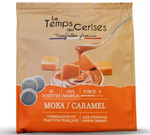 16 Caramel soft pods Senseo® compatible - LE TEMPS DES CERISES