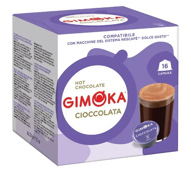 16 Cioccolata Capsules Compatible with Nescafé* Dolce Gusto* - GIMOKA