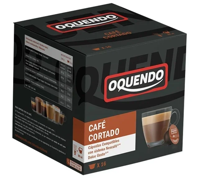 16 compatible capsules Nescafé* Dolce Gusto* Cortado Macchiato – OQUENDO