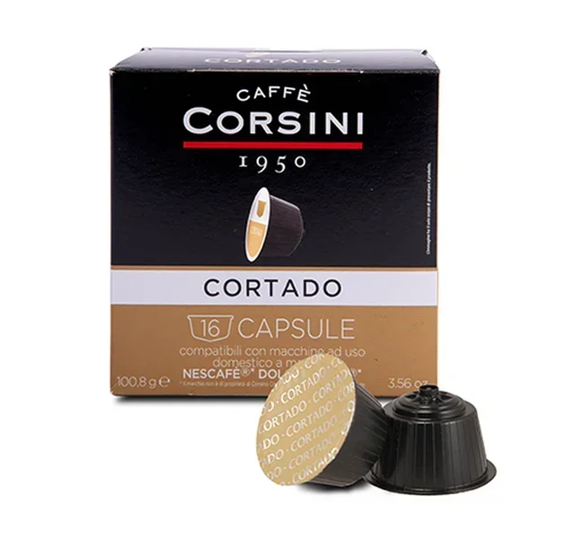 16 CORSINI Cortado capsules - Nescafé* Dolce Gusto* compatible